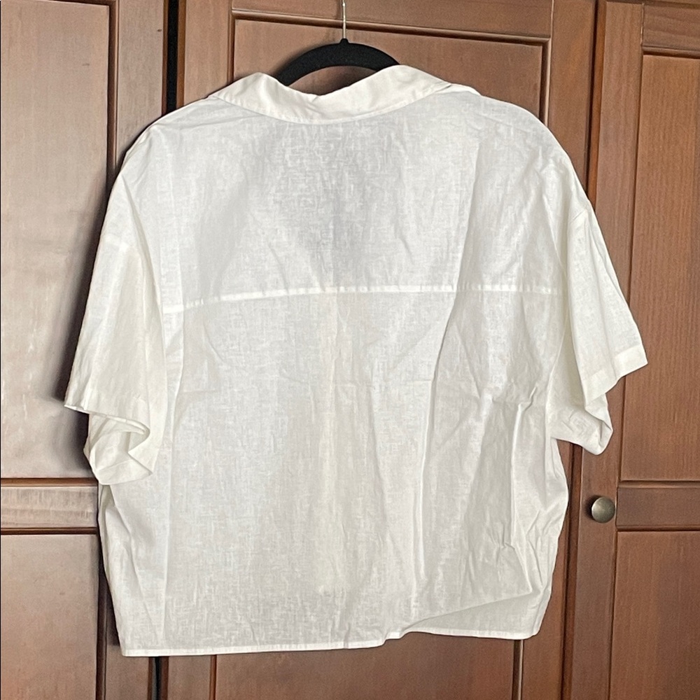 Express Boyfriend Portofino White Shirt - Picture 4 of 4